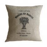 Vintage French Grain Sack Paris Pillow Cover